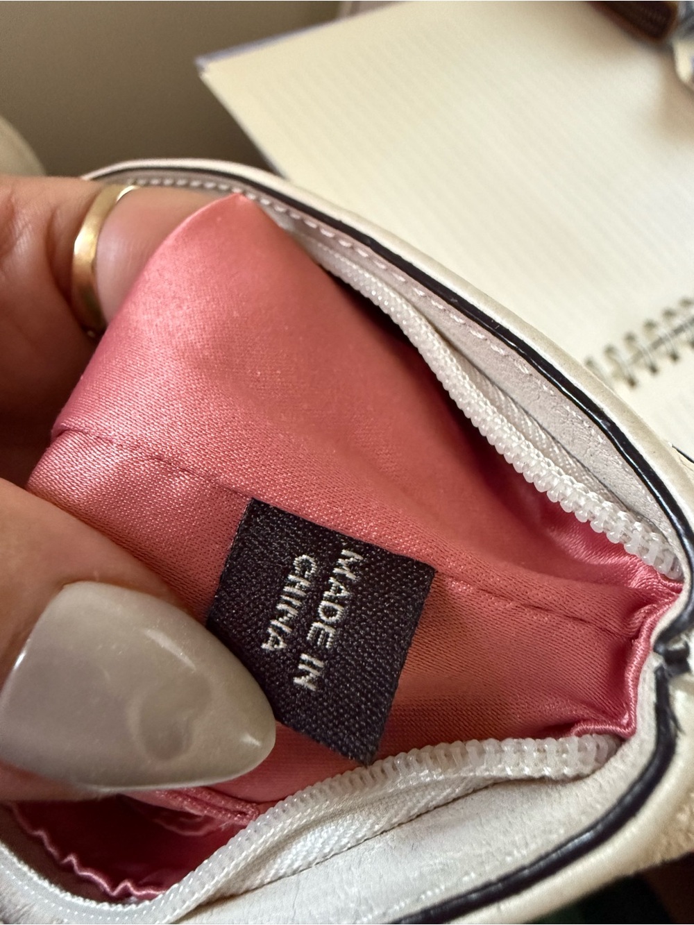 Coach Rare Seashell Pink Coral Wristlet - Picture 4 of 5